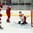 GRAND FORKS, NORTH DAKOTA - APRIL 18: The puck gets past Denmark's Mads-Emil Gransoe #20 for a Czech Republic third period goal while Denmark's Rasmus Heine #7 and Czech Republic's Filip Zadina #24 look on during preliminary round action at the 2016 IIHF Ice Hockey U18 World Championship. (Photo by Matt Zambonin/HHOF-IIHF Images)

